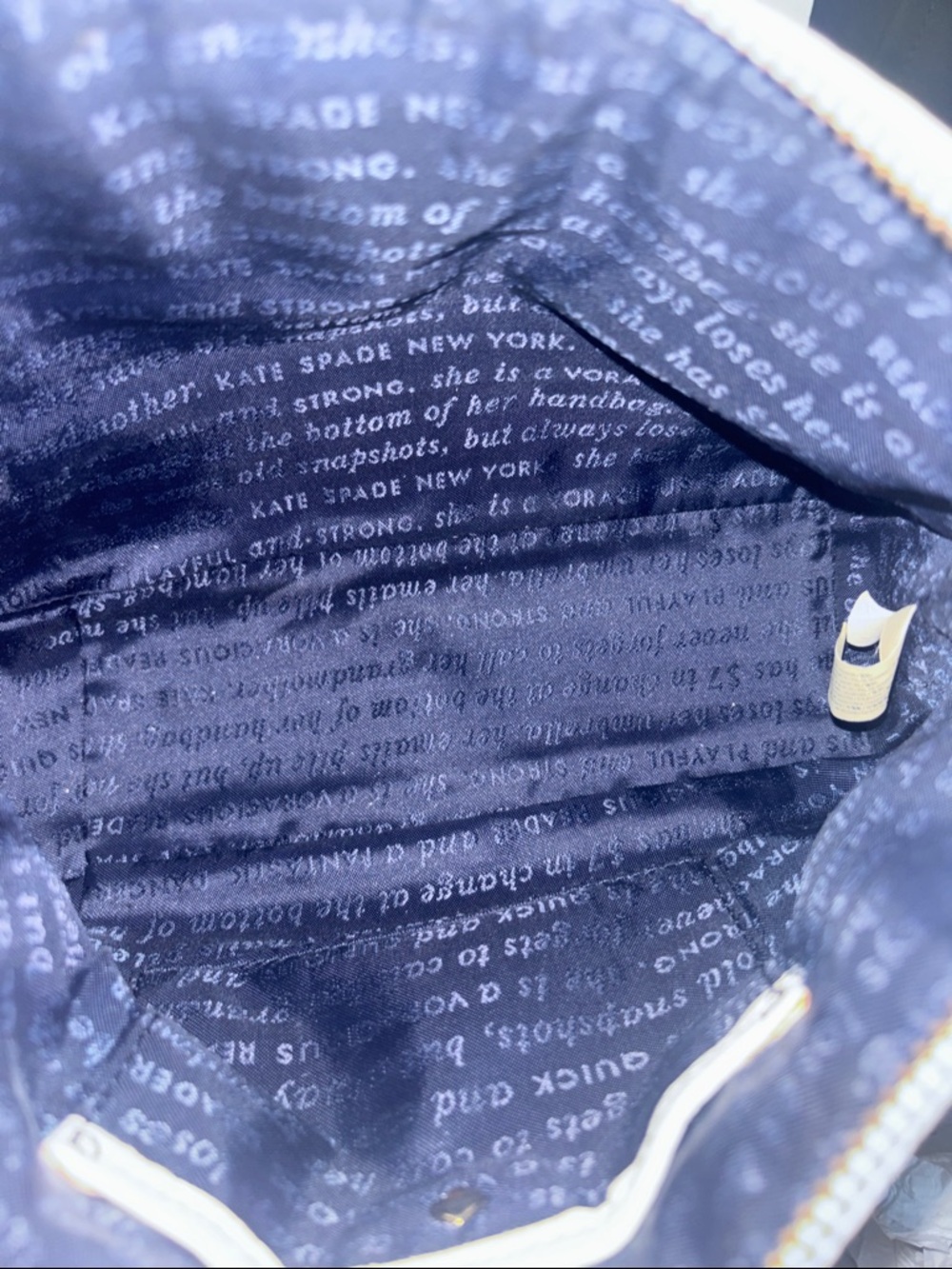 kate spade Navy and White Two-Tone Crossbody and Joy & Iman bag bundle - Picture 9 of 9